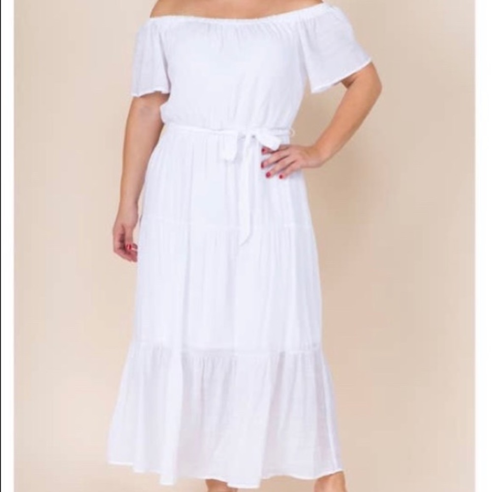 Plus Size Off the Shoulder Dress